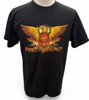 Vintage 1999 Harley-Davidson Nice-Côte d'Azur French Riviera Eagle Graphic T-Shi